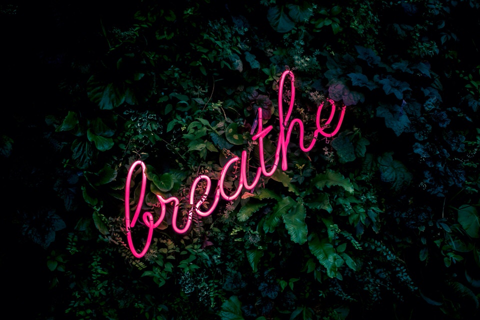 Breathe when meditating for anxiety.