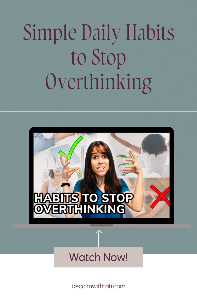 Simple Daily Habits to Stop Overthinking